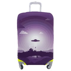 Ufo Illustration Style Minimalism Silhouette Luggage Cover (medium) by Cendanart