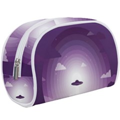 Ufo Illustration Style Minimalism Silhouette Make Up Case (large) by Cendanart