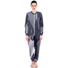 Gray Mountain Illustration Grey Mountain Digital Onepiece Jumpsuit (ladies)