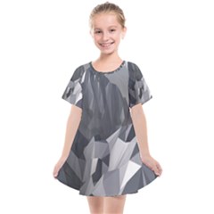 Gray Mountain Illustration Grey Mountain Digital Kids  Smock Dress by Cendanart