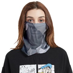 Gray Mountain Illustration Grey Mountain Digital Face Covering Bandana (two Sides) by Cendanart