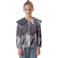 Gray Mountain Illustration Grey Mountain Digital Kids  Peter Pan Collar Blouse by Cendanart