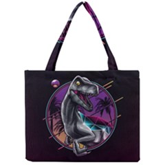 Style Dinosaur  80s Synth Retrowave Mini Tote Bag