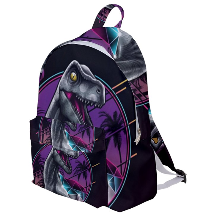 Style Dinosaur  80s Synth Retrowave The Plain Backpack