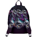 Style Dinosaur  80s Synth Retrowave The Plain Backpack View3