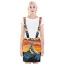 Snow Capped Mountain Himalayas Clouds Landscape Nature Braces Suspender Skirt View1