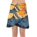 Snow Capped Mountain Himalayas Clouds Landscape Nature Wrap Front Skirt View1