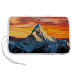 Snow Capped Mountain Himalayas Clouds Landscape Nature Pen Storage Case (s) by Cendanart