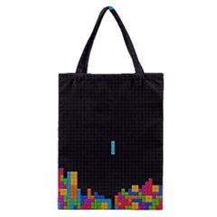 Tetris Game Classic Tote Bag by Cendanart