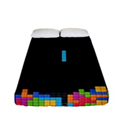 Tetris Game Fitted Sheet (full/ Double Size) by Cendanart