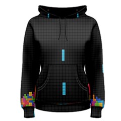 Tetris Game Women s Pullover Hoodie by Cendanart