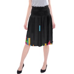 Tetris Game Midi Beach Skirt