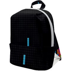 Tetris Game Zip Up Backpack