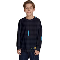 Tetris Game Kids  Crewneck Sweatshirt by Cendanart