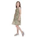 Retro Vintage Gray Map Middle Earth Kids  Skater Dress View2