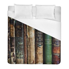 Assorted Color Books Old Macro Duvet Cover (full/ Double Size) by Cendanart