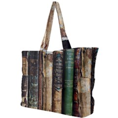 Assorted Color Books Old Macro Simple Shoulder Bag by Cendanart