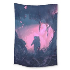 Beeple Astronaut Spacesuit 3d Digital Art Artwork Jungle Large Tapestry