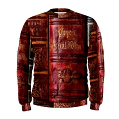 Books Old Men s Sweatshirt by Cendanart