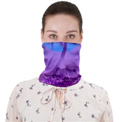 Palm Tree Vaporwave Synthwave Retro Style Face Covering Bandana (adult) by Cendanart