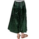 Green Matrix Code Illustration Digital Art Portrait Display Women s Satin Palazzo Pants View2