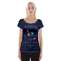 Retro Games Cap Sleeve Top by Cendanart