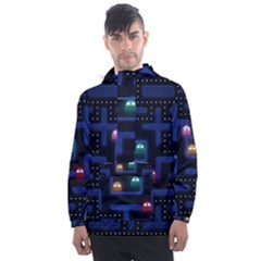 Retro Games Men s Front Pocket Pullover Windbreaker by Cendanart