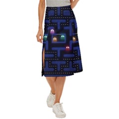 Retro Games Midi Panel Skirt by Cendanart