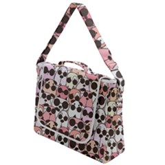 Cute Dog Seamless Pattern Background Box Up Messenger Bag