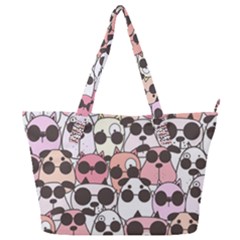 Cute Dog Seamless Pattern Background Full Print Shoulder Bag