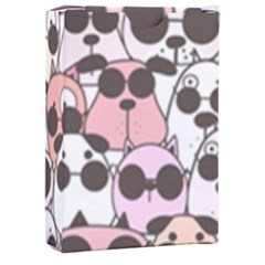 Cute Dog Seamless Pattern Background Playing Cards Single Design (Rectangle) with Custom Box