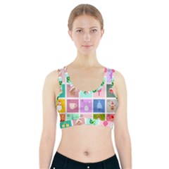 Christmas Wreath Advent Sports Bra With Pocket by Bedest