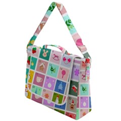 Christmas Wreath Advent Box Up Messenger Bag by Bedest