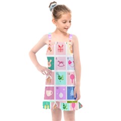 Christmas Wreath Advent Kids  Overall Dress by Bedest