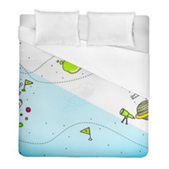 Astronaut Spaceship Duvet Cover (full/ Double Size)