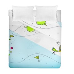 Astronaut Spaceship Duvet Cover Double Side (full/ Double Size) by Bedest