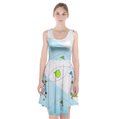 Astronaut Spaceship Racerback Midi Dress by Bedest