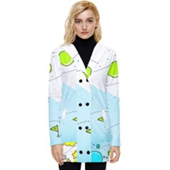 Astronaut Spaceship Button Up Hooded Coat  by Bedest