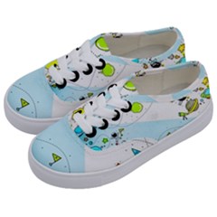 Astronaut Spaceship Kids  Classic Low Top Sneakers by Bedest