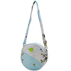 Astronaut Spaceship Crossbody Circle Bag by Bedest