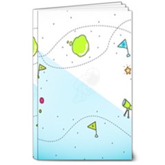 Astronaut Spaceship 8  X 10  Softcover Notebook by Bedest