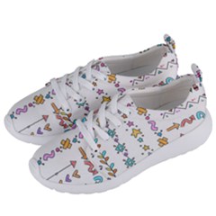 Doodles Border Letter Ornament Women s Lightweight Sports Shoes by Bedest