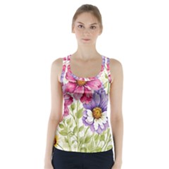 Flourish Colours Invitation Racer Back Sports Top by Bedest