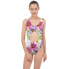 Flourish Colours Invitation Center Cut Out Swimsuit