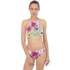 Flourish Colours Invitation Halter Bikini Set by Bedest