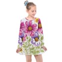 Flourish Colours Invitation Kids  Long Sleeve Dress View1