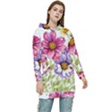 Flourish Colours Invitation Women s Long Oversized Pullover Hoodie View1