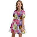 Flourish Colours Invitation Kids  Short Sleeve Dolly Dress View2