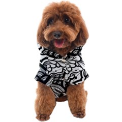 Flower Mandala Pattern Doodle Dog Coat by Bedest