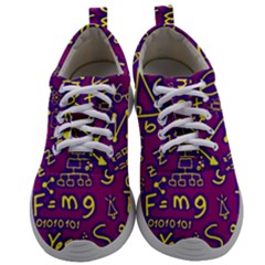 Background Doodles Math Mens Athletic Shoes by Bedest